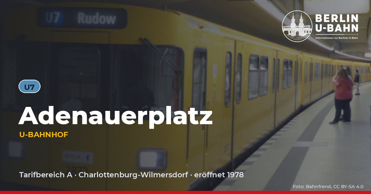 U-Bahnhof Adenauerplatz