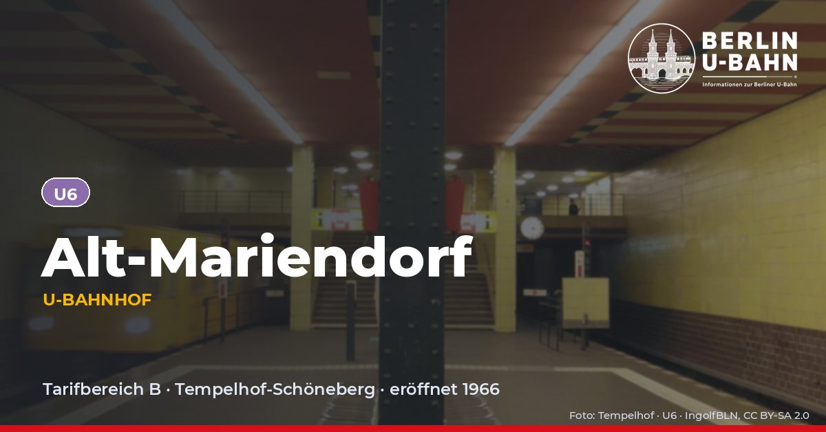U-Bahnhof Alt-Mariendorf