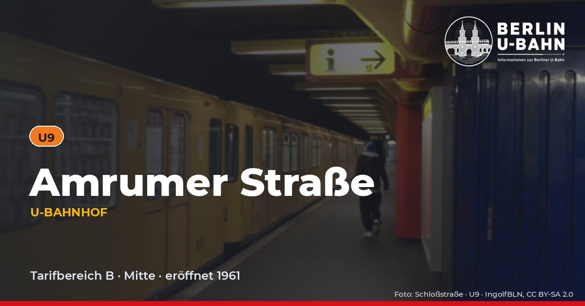 U-Bahnhof Amrumer Straße