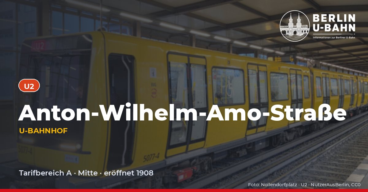 U-Bahnhof Anton-Wilhelm-Amo-Straße