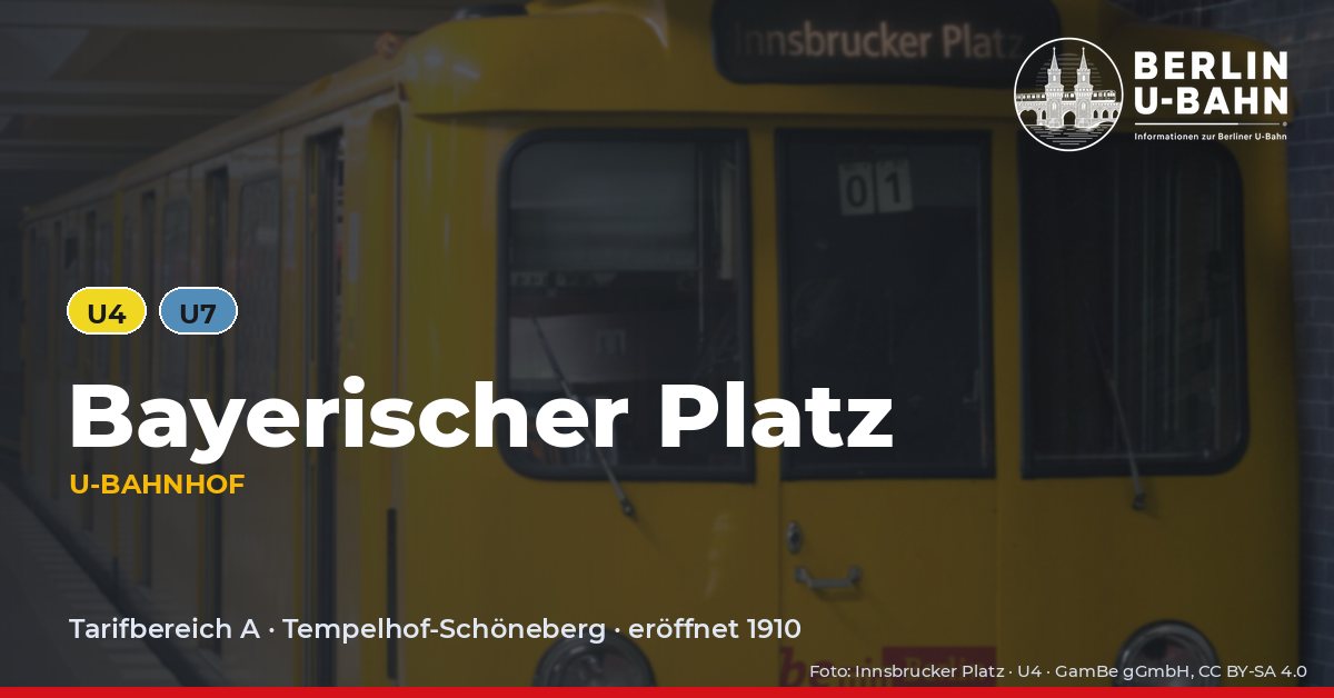 U-Bahnhof Bayerischer Platz