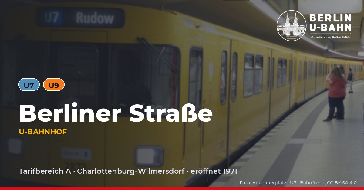 U-Bahnhof Berliner Straße