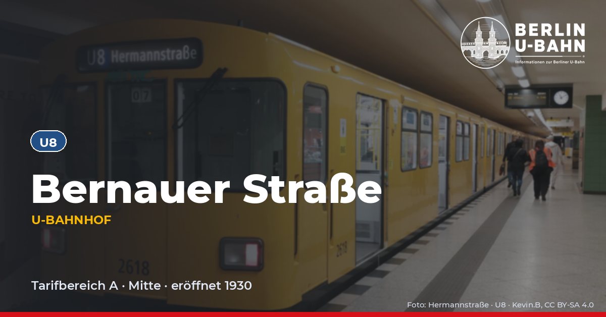 U-Bahnhof Bernauer Straße