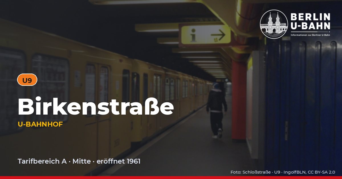 U-Bahnhof Birkenstraße