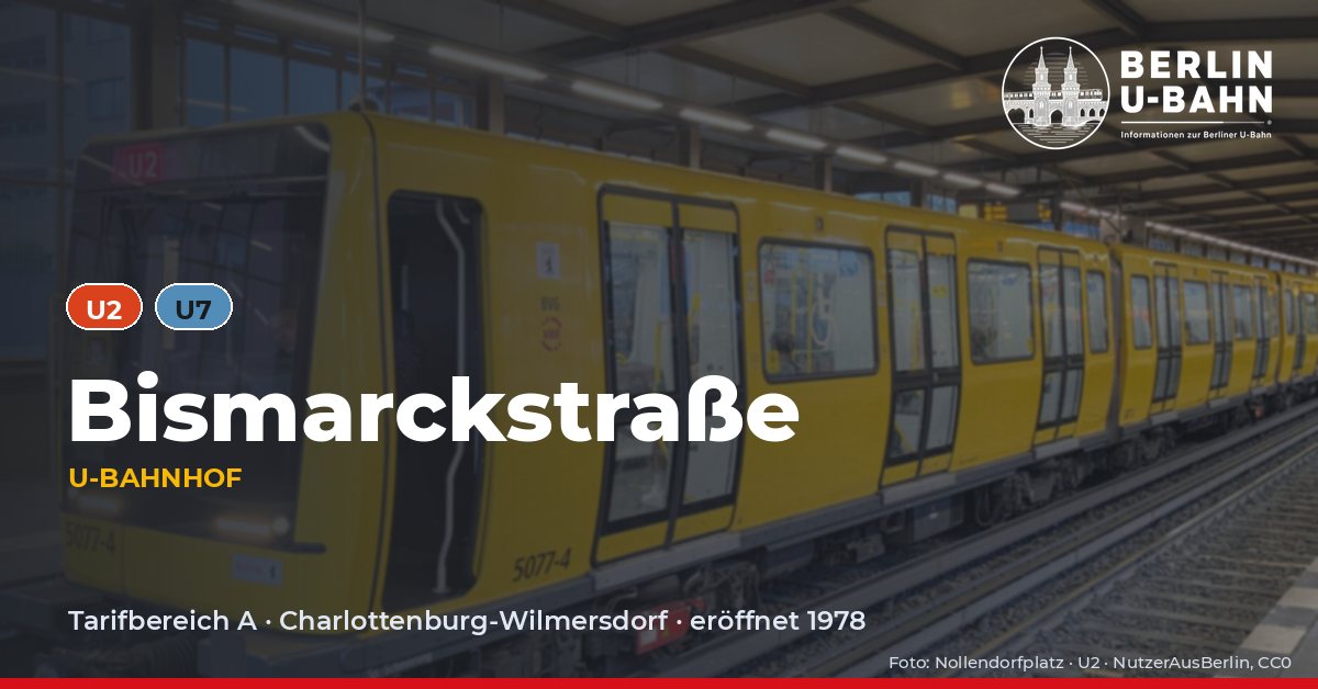 U-Bahnhof Bismarckstraße