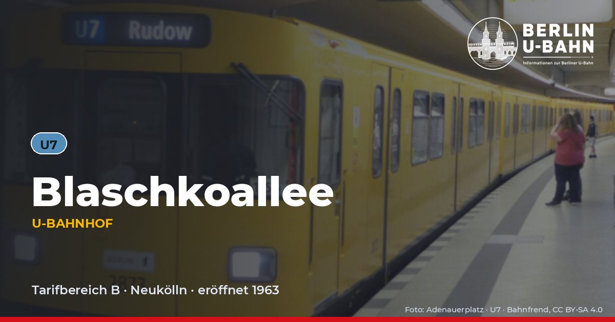 U-Bahnhof Blaschkoallee