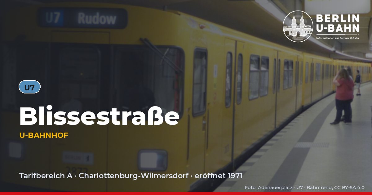U-Bahnhof Blissestraße