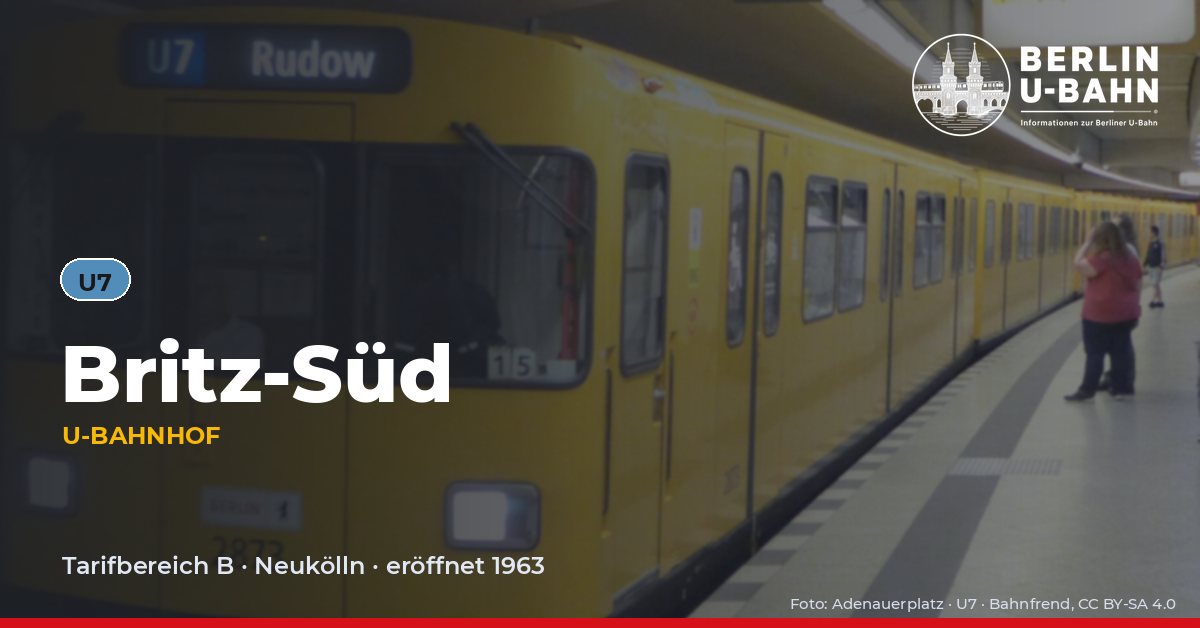 U-Bahnhof Britz-Süd