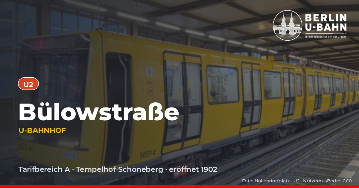 U-Bahnhof Bülowstraße