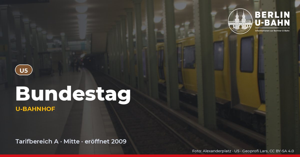 U-Bahnhof Bundestag