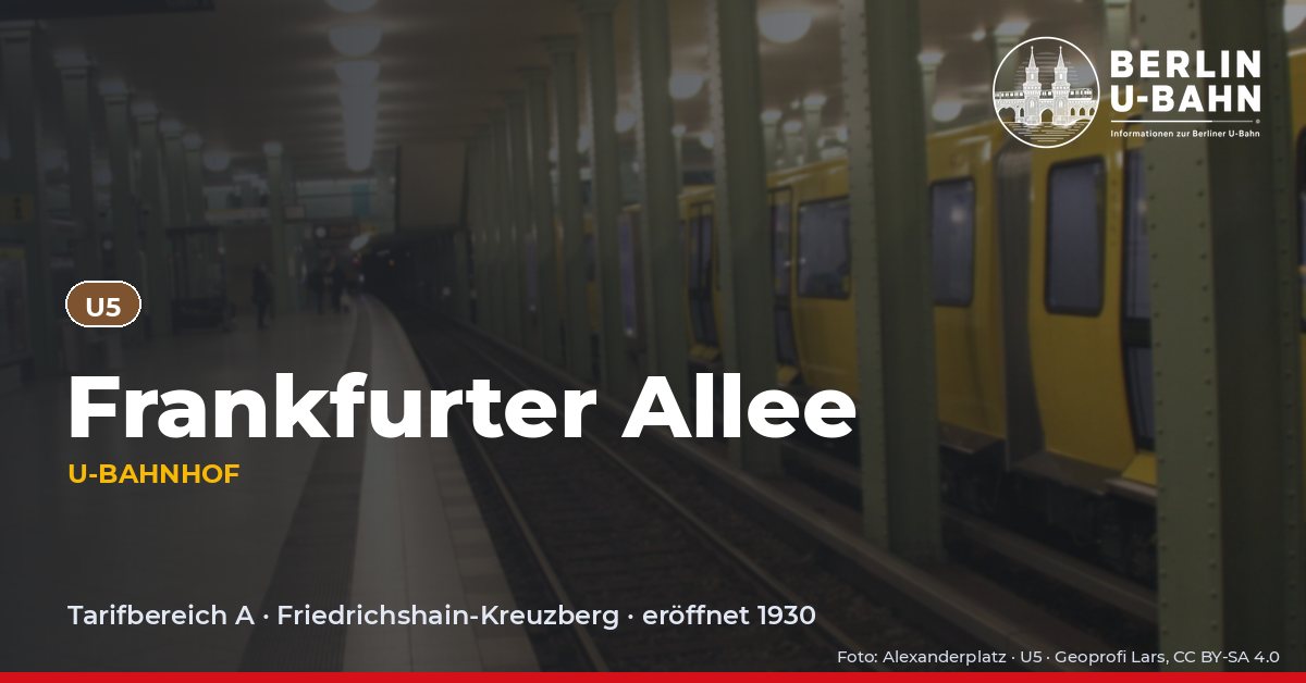 U-Bahnhof Frankfurter Allee