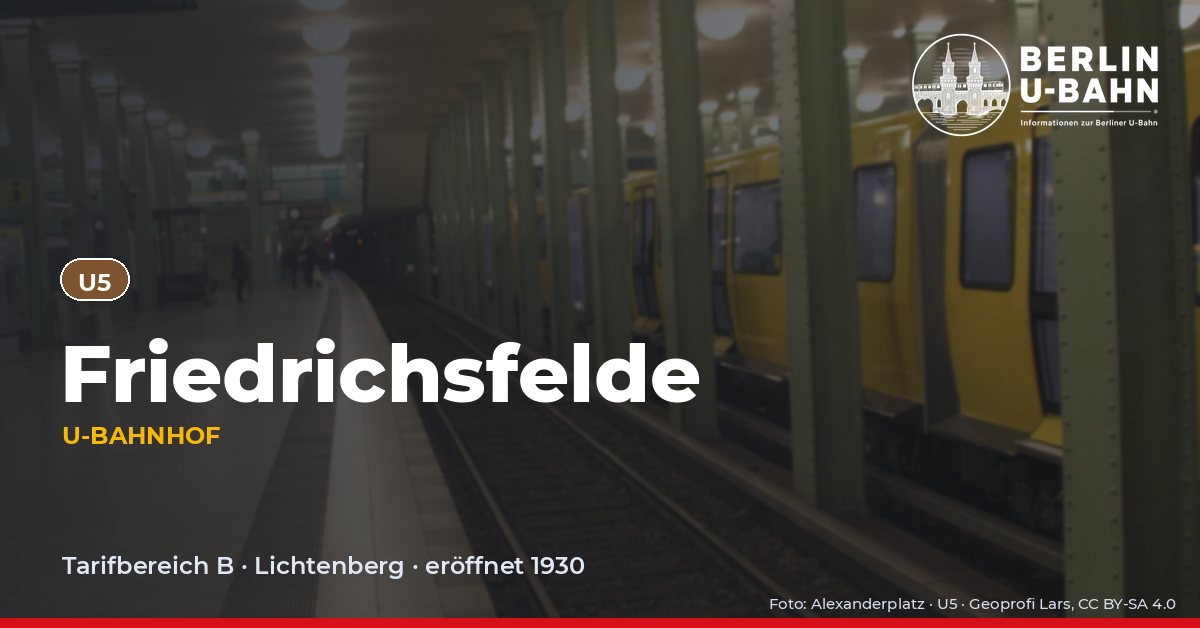 U-Bahnhof Friedrichsfelde