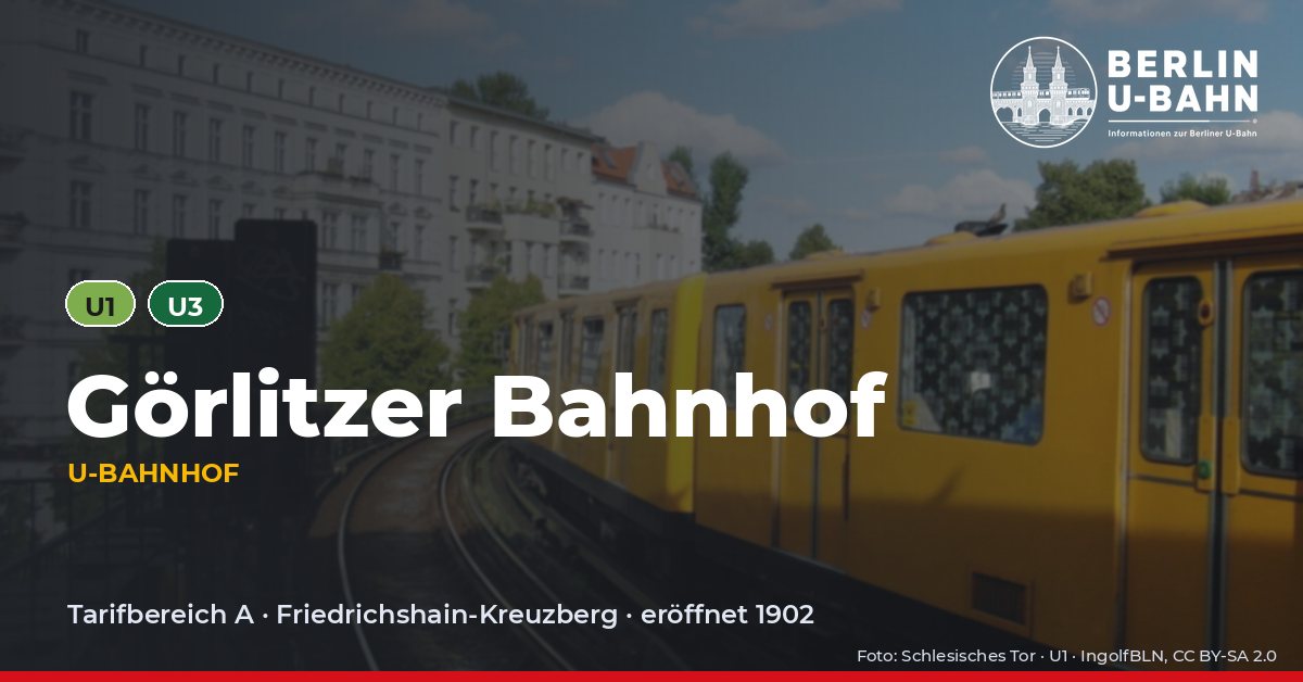U-Bahnhof Görlitzer Bahnhof