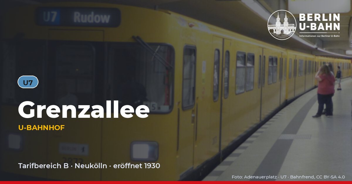 U-Bahnhof Grenzallee