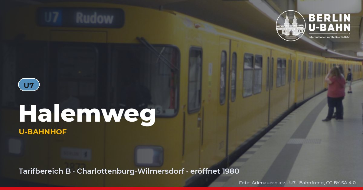 U-Bahnhof Halemweg