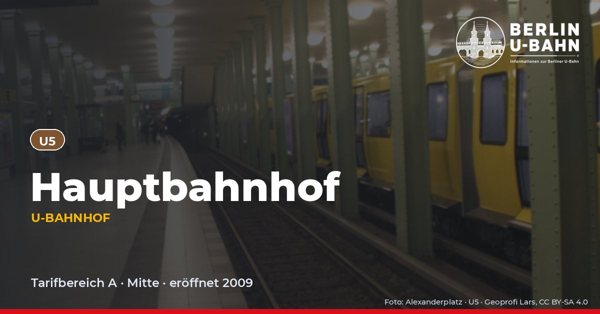 U-Bahnhof Hauptbahnhof