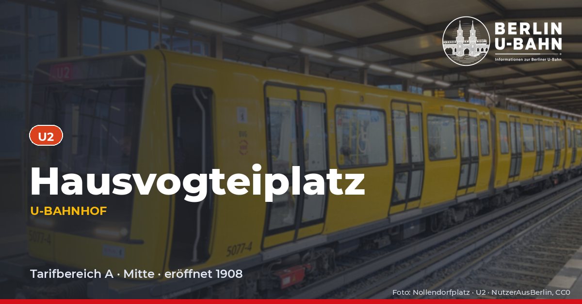 U-Bahnhof Hausvogteiplatz