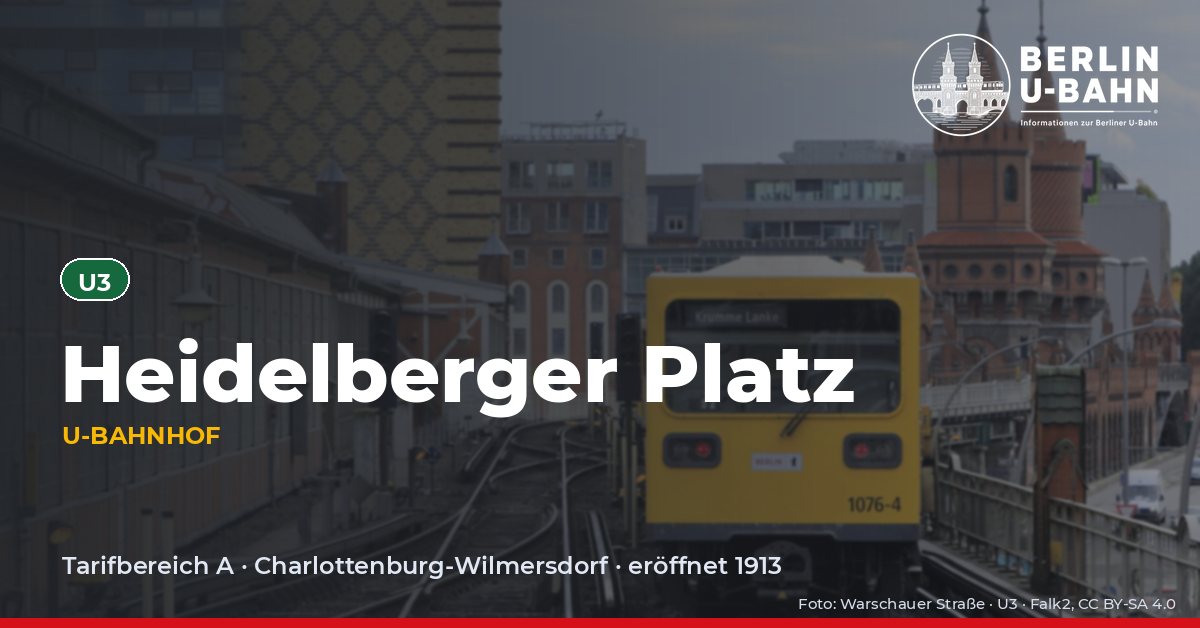 U-Bahnhof Heidelberger Platz