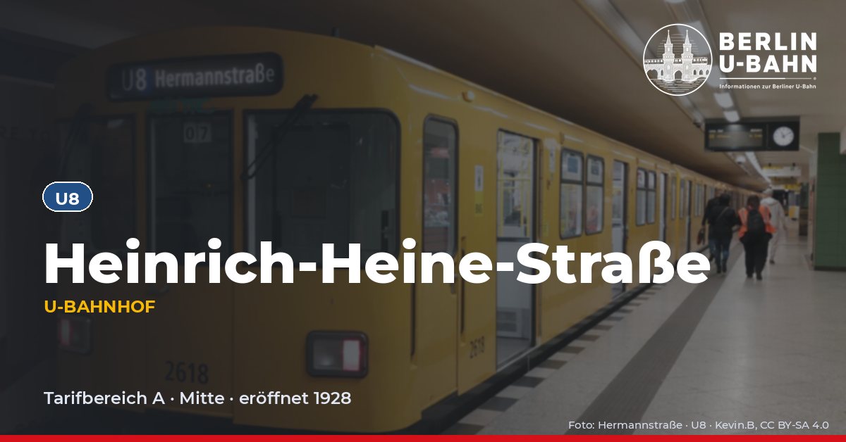 U-Bahnhof Heinrich-Heine-Straße