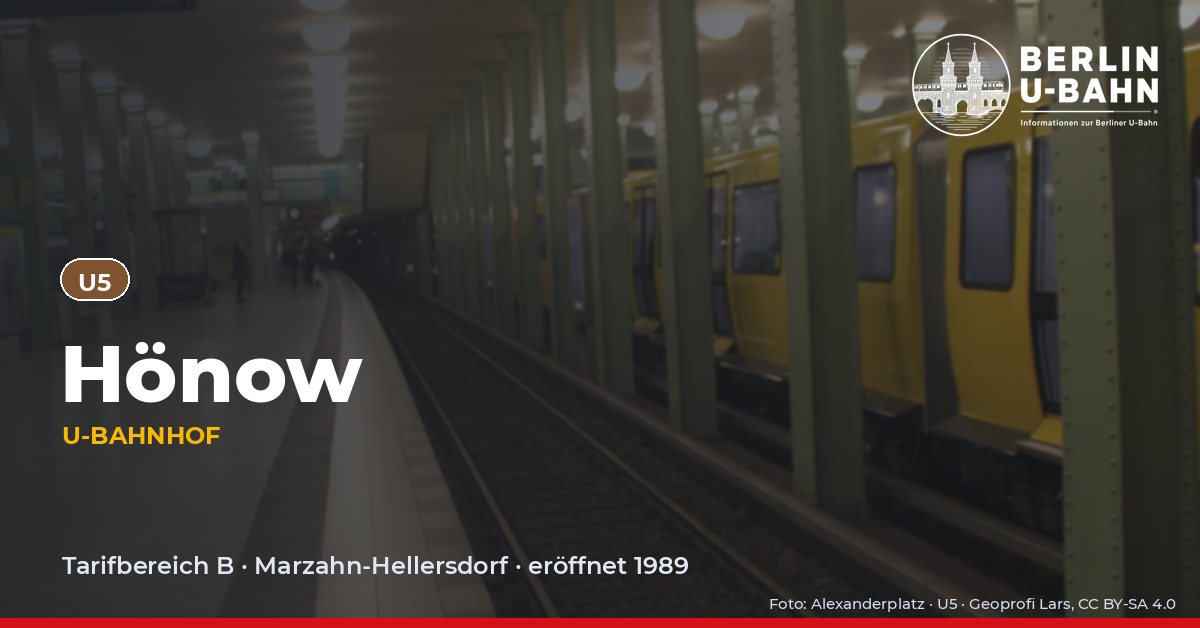 U-Bahnhof Hönow