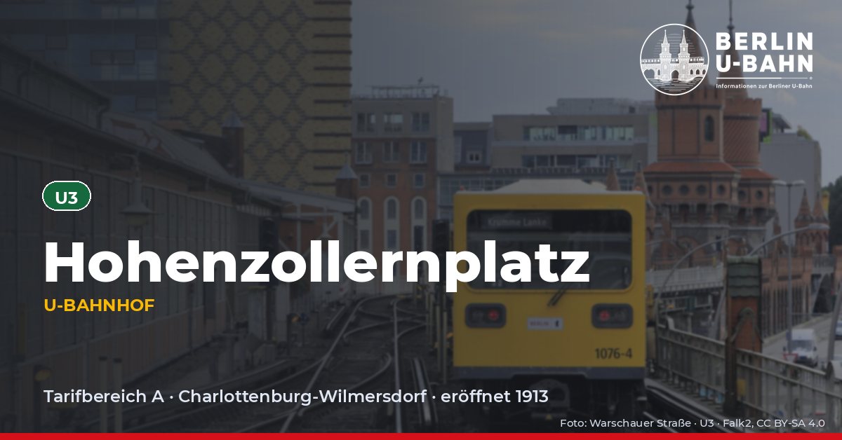 U-Bahnhof Hohenzollernplatz