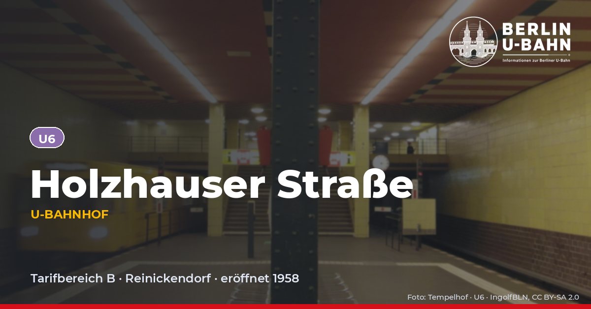 U-Bahnhof Holzhauser Straße