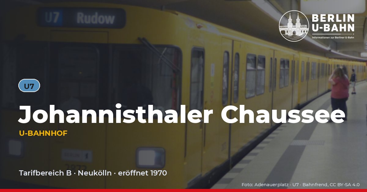 U-Bahnhof Johannisthaler Chaussee