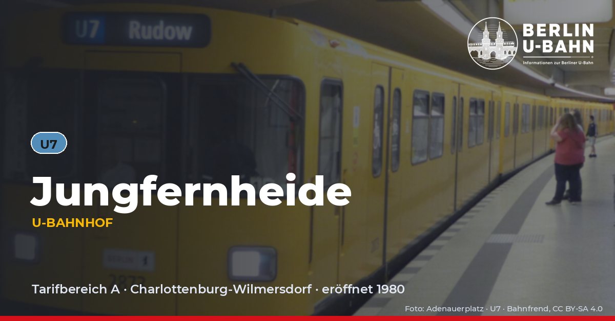 U-Bahnhof Jungfernheide