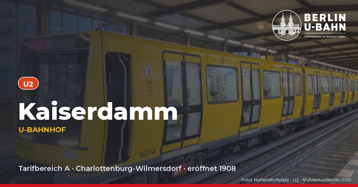 U-Bahnhof Kaiserdamm