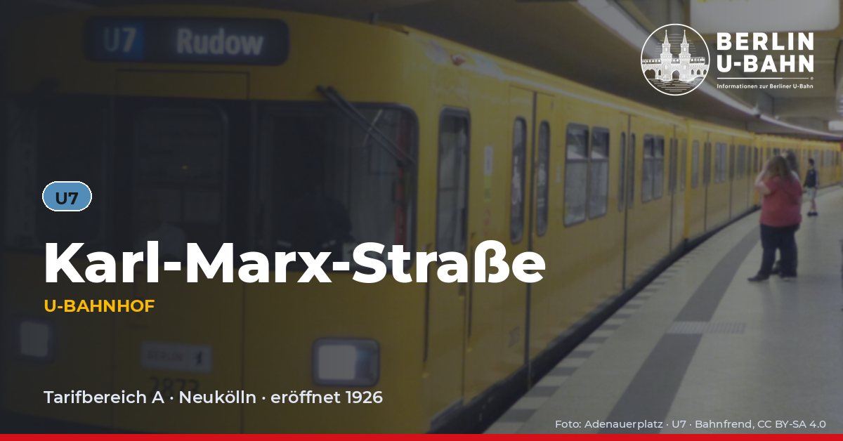 U-Bahnhof Karl-Marx-Straße