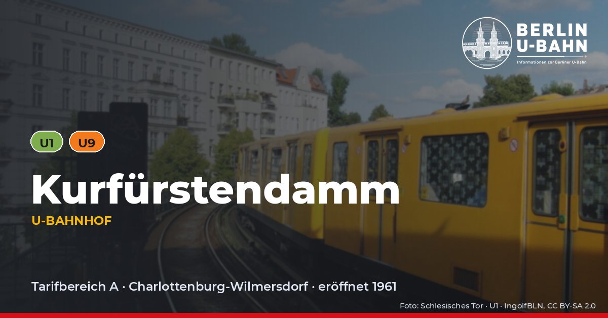 U-Bahnhof Kurfürstendamm