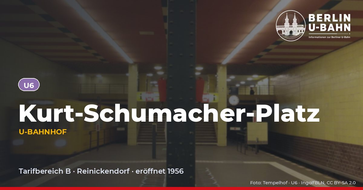 U-Bahnhof Kurt-Schumacher-Platz
