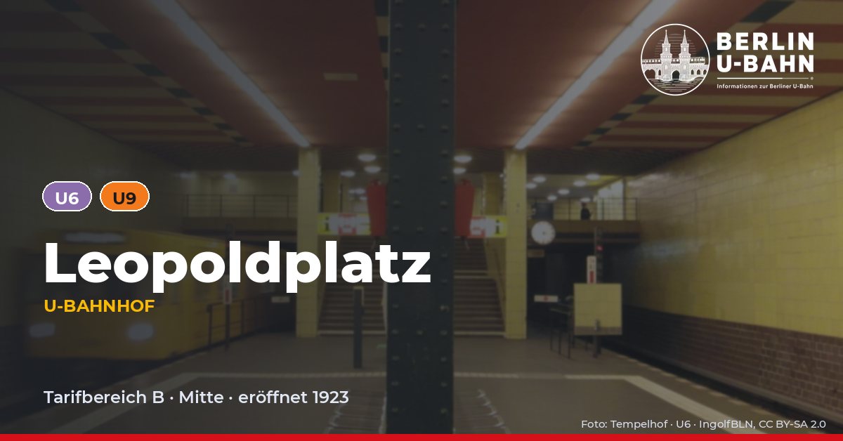 U-Bahnhof Leopoldplatz