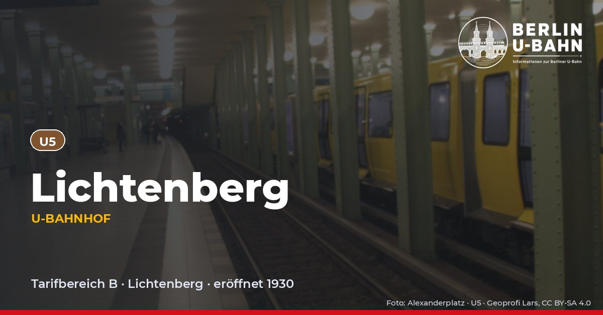 U-Bahnhof Lichtenberg