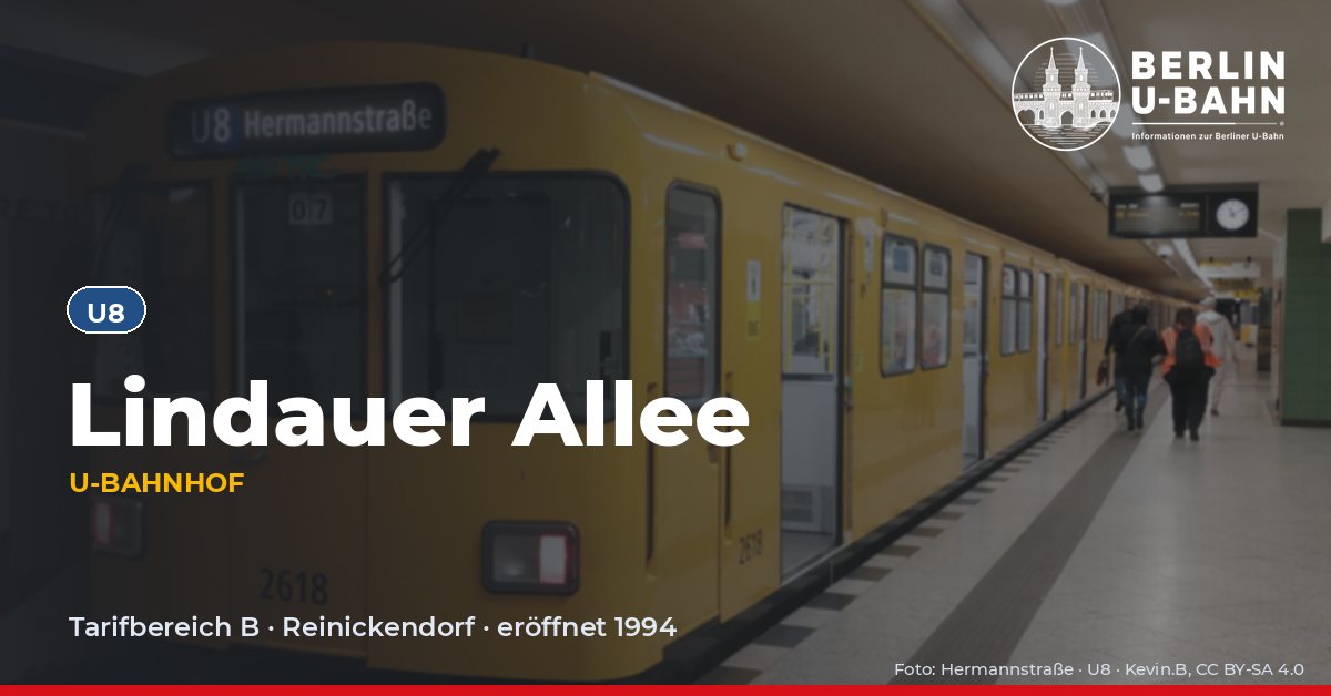 U-Bahnhof Lindauer Allee