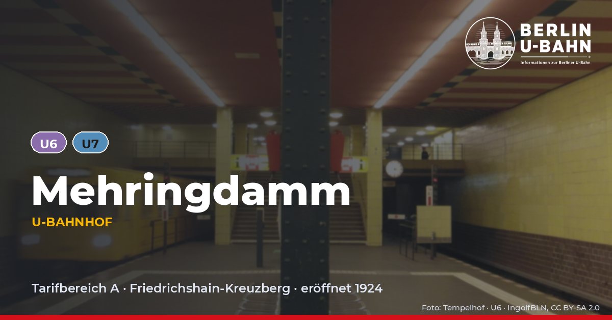 U-Bahnhof Mehringdamm