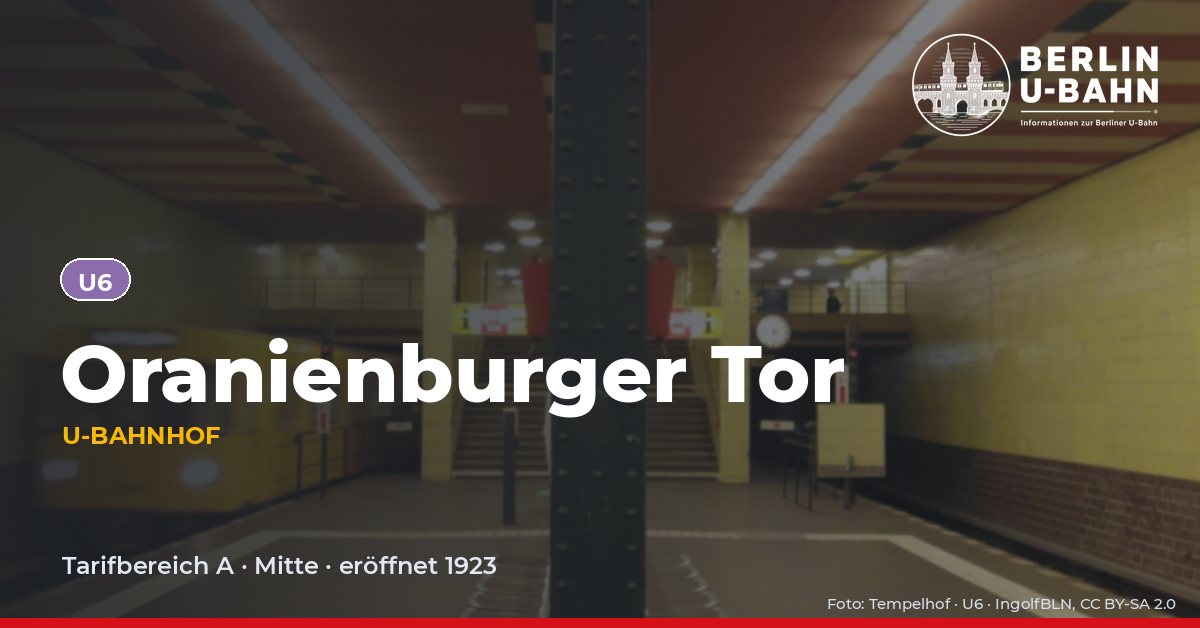 U-Bahnhof Oranienburger Tor