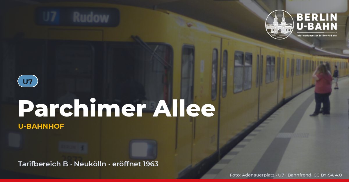 U-Bahnhof Parchimer Allee