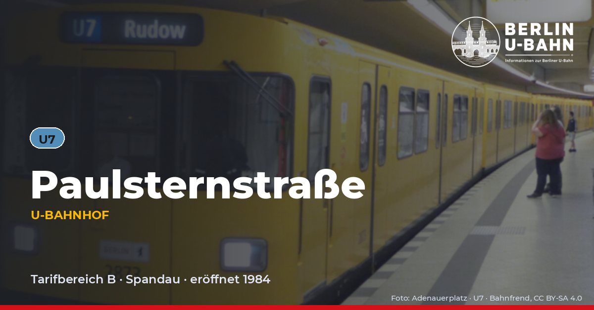 U-Bahnhof Paulsternstraße