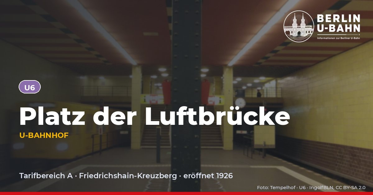 U-Bahnhof Platz der Luftbrücke
