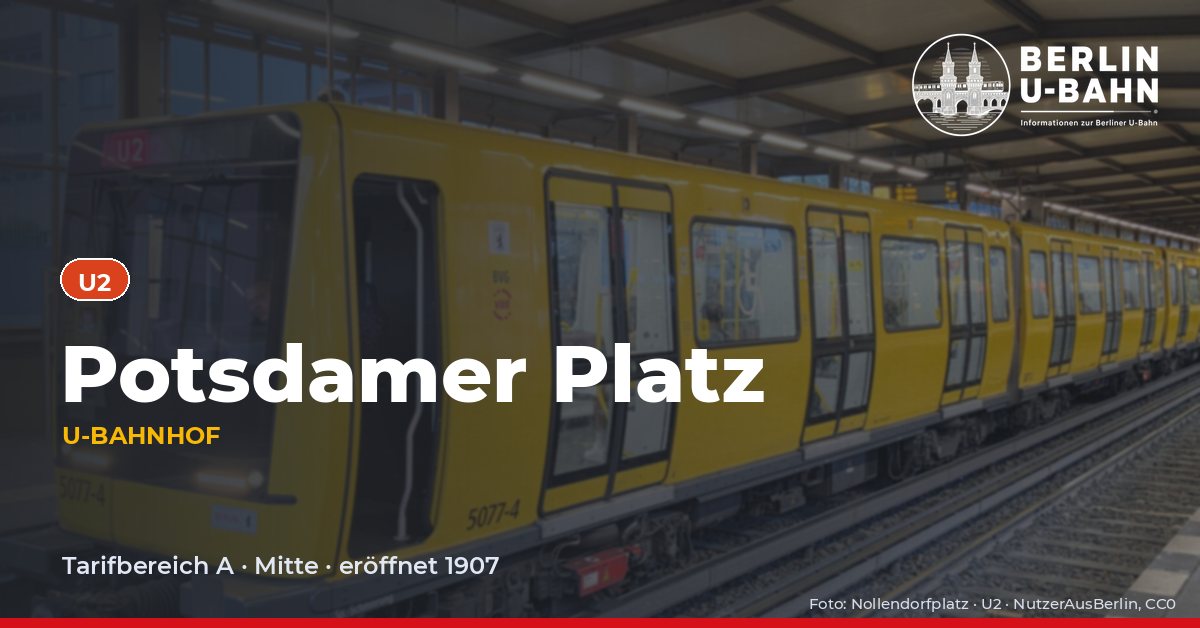 U-Bahnhof Potsdamer Platz