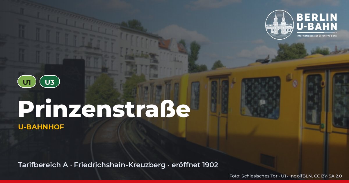 U-Bahnhof Prinzenstraße