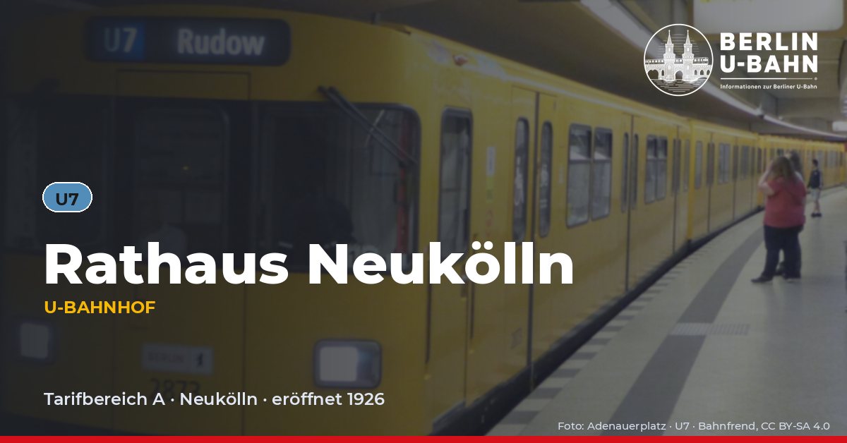 U-Bahnhof Rathaus Neukölln