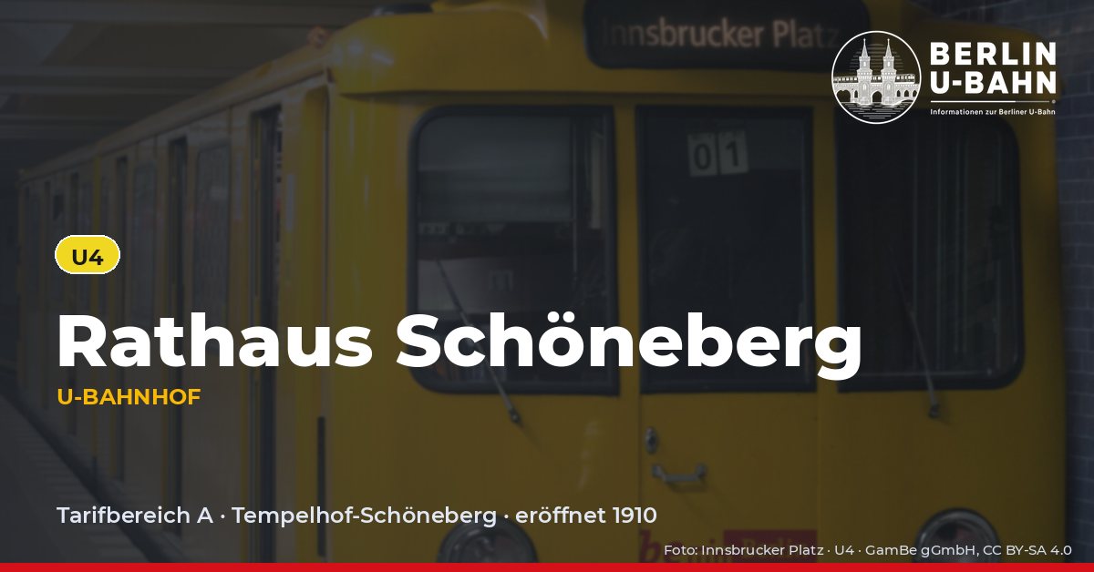 U-Bahnhof Rathaus Schöneberg