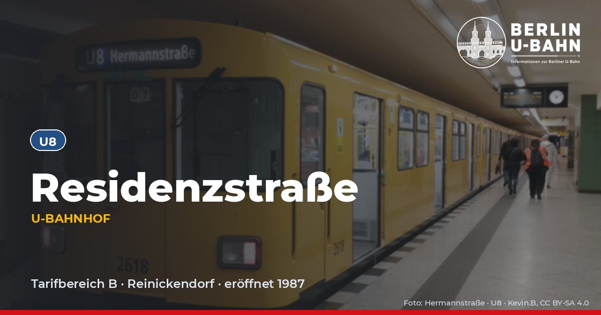 U-Bahnhof Residenzstraße