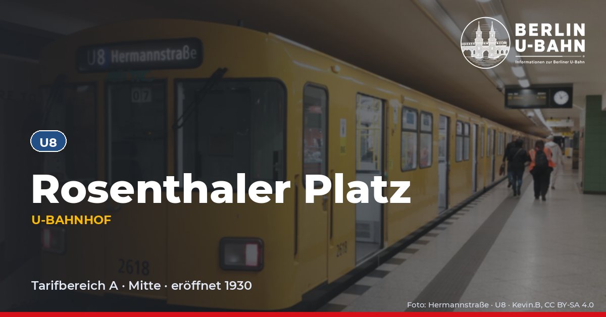 U-Bahnhof Rosenthaler Platz