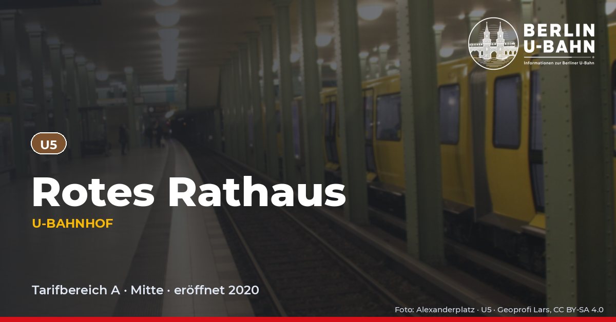 U-Bahnhof Rotes Rathaus