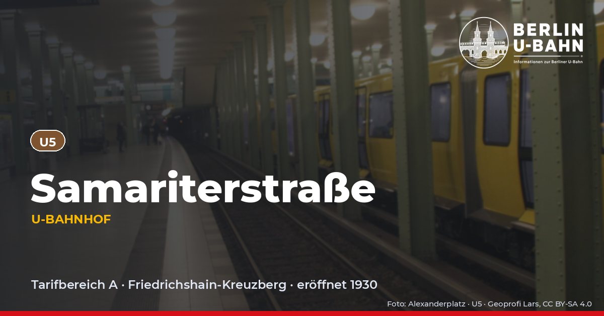U-Bahnhof Samariterstraße