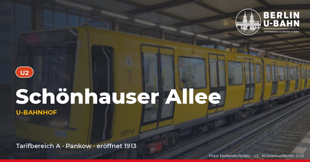 U-Bahnhof Schönhauser Allee