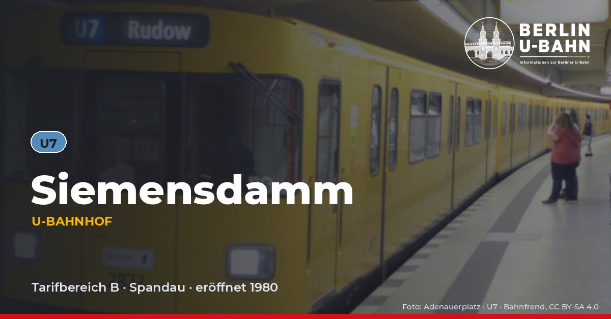 U-Bahnhof Siemensdamm